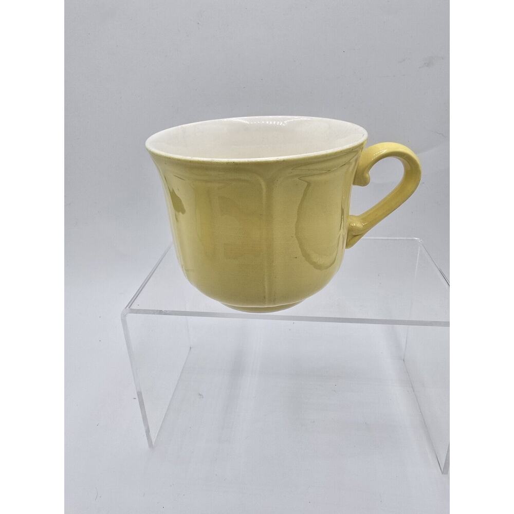 Vintage Federalist Ironstone Lemon 4236 Cup Mug Retro Yellow